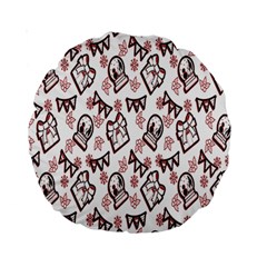 Signs Of Christmas Time  Standard 15  Premium Round Cushions by ConteMonfrey