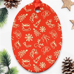 Green Christmas Breakfast   Ornament (oval) by ConteMonfrey