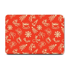 Green Christmas Breakfast   Small Doormat by ConteMonfrey