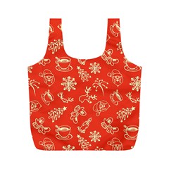 Green Christmas Breakfast   Full Print Recycle Bag (m) by ConteMonfrey