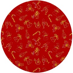 Holy Night - Christmas Symbols  Uv Print Round Tile Coaster