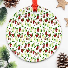 Warm Christmas  Ornament (round) by ConteMonfrey