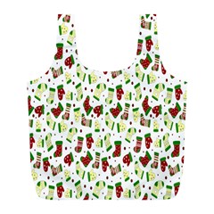 Warm Christmas  Full Print Recycle Bag (l) by ConteMonfrey