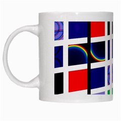 Color Graffiti Pattern Geometric White Mug by Hannah976