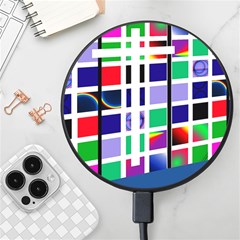 Color Graffiti Pattern Geometric Wireless Fast Charger(black) by Hannah976