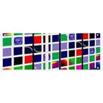 Color Graffiti Pattern Geometric Banner and Sign 8  x 3  Front