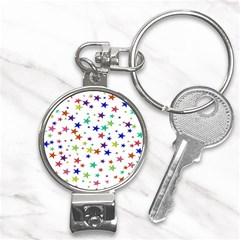 Star Random Background Scattered Nail Clippers Key Chain by Hannah976