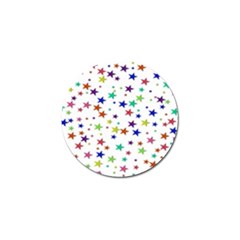 Star Random Background Scattered Golf Ball Marker