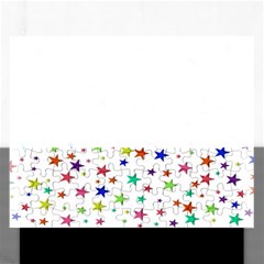 Star Random Background Scattered Rectangular Jigsaw Puzzl