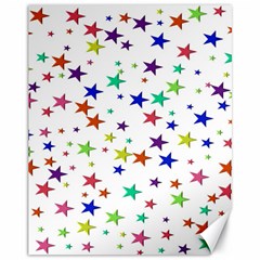 Star Random Background Scattered Canvas 11  X 14 