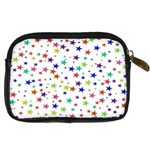 Star Random Background Scattered Digital Camera Leather Case Back