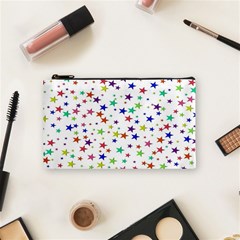 Star Random Background Scattered Cosmetic Bag (small) by Hannah976