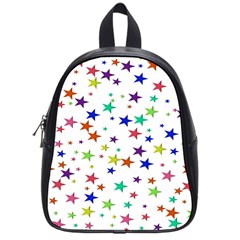 Star Random Background Scattered School Bag (small)