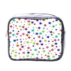 Star Random Background Scattered Mini Toiletries Bag (one Side) by Hannah976