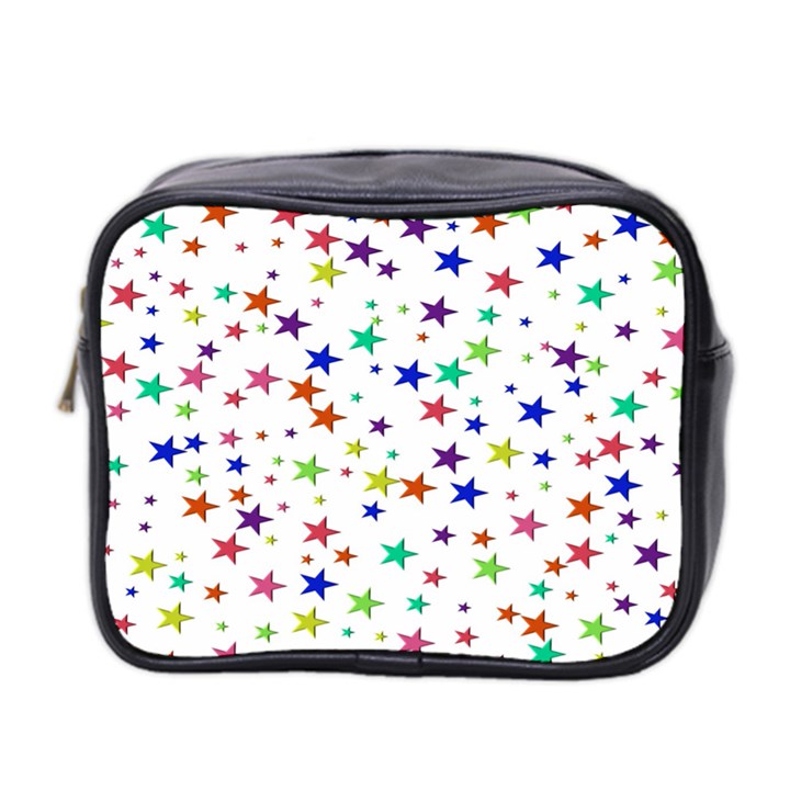 Star Random Background Scattered Mini Toiletries Bag (Two Sides)