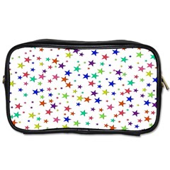 Star Random Background Scattered Toiletries Bag (one Side)