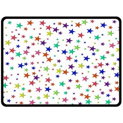 Star Random Background Scattered Fleece Blanket (large) by Hannah976