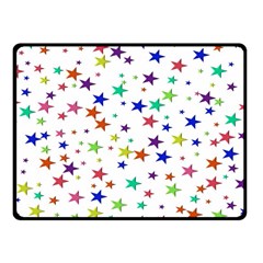 Star Random Background Scattered Fleece Blanket (small) by Hannah976