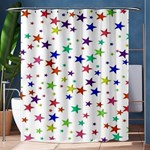 Star Random Background Scattered Shower Curtain 60  x 72  (Medium)  60 x72  Curtain