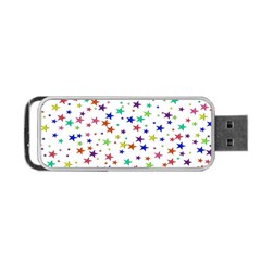 Star Random Background Scattered Portable Usb Flash (two Sides) by Hannah976