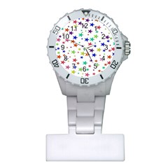 Star Random Background Scattered Plastic Nurses Watch