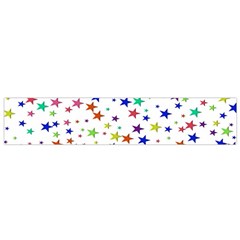 Star Random Background Scattered Small Premium Plush Fleece Scarf by Hannah976