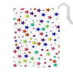 Star Random Background Scattered Drawstring Pouch (4xl)