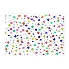 Star Random Background Scattered Crystal Sticker (a4) by Hannah976