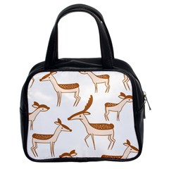 Seamless Deer Pattern Design Classic Handbag (two Sides) by Hannah976