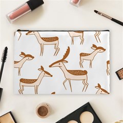 Seamless Deer Pattern Design Cosmetic Bag (large) by Hannah976