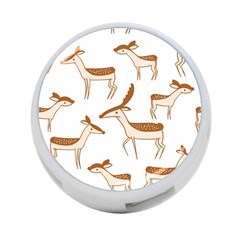 Seamless Deer Pattern Design 4-port Usb Hub (one Side)