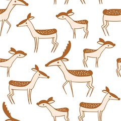 Seamless Deer Pattern Design Play Mat (square)