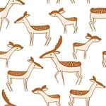 Seamless Deer Pattern Design Play Mat (Square) Front