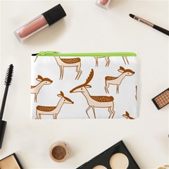 Seamless Deer Pattern Design Cosmetic Bag (xs) by Hannah976