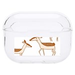 Seamless Deer Pattern Design Hard PC AirPods Pro Case Front