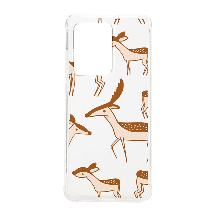 Seamless Deer Pattern Design Samsung Galaxy S20 Ultra 6.9 Inch TPU UV Case