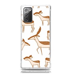 Seamless Deer Pattern Design Samsung Galaxy Note 20 Tpu Uv Case by Hannah976