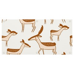 Seamless Deer Pattern Design Banner And Sign 4  X 2  by Hannah976