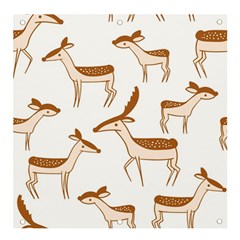 Seamless Deer Pattern Design Banner And Sign 4  X 4  by Hannah976