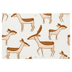 Seamless Deer Pattern Design Banner And Sign 6  X 4  by Hannah976