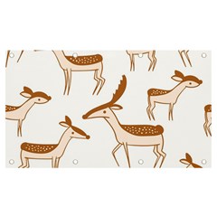 Seamless Deer Pattern Design Banner And Sign 7  X 4  by Hannah976