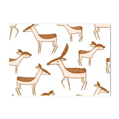 Seamless Deer Pattern Design Crystal Sticker (a4)