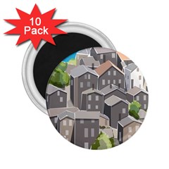 Village Place Portugal Landscape 2 25  Magnets (10 Pack)  by Hannah976