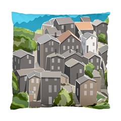 Village Place Portugal Landscape Standard Cushion Case (one Side)