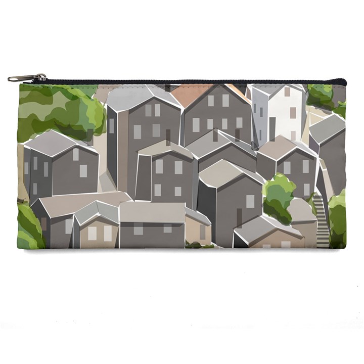 Village Place Portugal Landscape Pencil Case