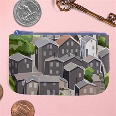 Village Place Portugal Landscape Large Coin Purse by Hannah976