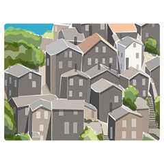 Village Place Portugal Landscape Premium Plush Fleece Blanket (extra Small)