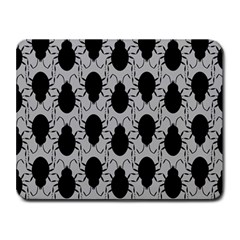 Pattern Beetle Insect Black Grey Small Mousepad by Hannah976