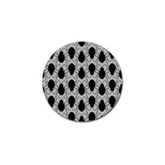 Pattern Beetle Insect Black Grey Golf Ball Marker (4 Pack) by Hannah976