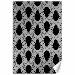 Pattern Beetle Insect Black Grey Canvas 20  X 30  by Hannah976